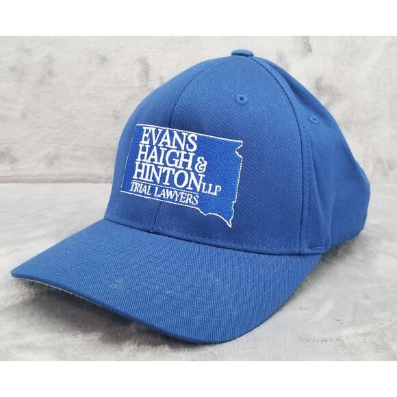 Evans Haigh and Hinton Trial Lawyers Blue Flexfit hat L-XL cap - Picture 1 of 4